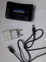 Input HDMI naar output SCART met kabel en oplader 5V 1A (complete set)