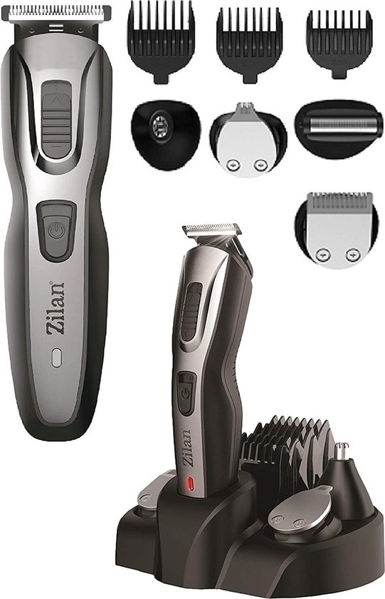 Zilan - Multi grooming kit - Tondeuse en trimmer in 1 - 8 in 1 - 4  opzetkammen - 4... | bol.com