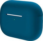 MOENS® Airpods Pro hoesje – Siliconen hoesje - Blauw