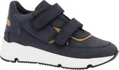 vty Donkerblauwe leren chunky sneaker - Maat 35