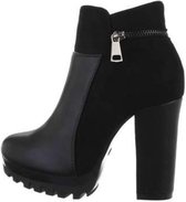 Enkellaarsjes Highheel Zipper