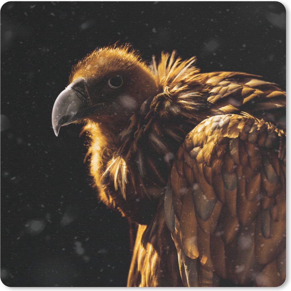 Muismat 30x30 cm - Mousepad Gier - Zon - Zwart - Muismatten