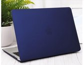 Macbook Case Cover Hoes voor Macbook Air 13 inch 2020 A2179 - A2337 M1 - Matte Marine Blauw
