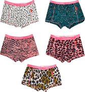 Claesen's Meisjes 5-pack Boxershort- Dieren Print- Maat 152-158