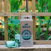 Beco Bags Compostable - Composteerbare hondenpoepzakjes op rol - Ongeparfumeerd - Groot en Sterk - 96 stuks (8x12)