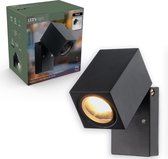 LED's Light LED Buitenlamp Muurlamp - Siena Spot GU10 - Kantelbaar - Zwart