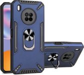 Voor Huawei Y9a PC + TPU-beschermhoes met 360 graden draaibare ringhouder (koningsblauw)