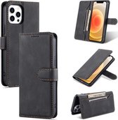 AZNS Dream Second Generation Skin Feel PU + TPU Horizontale Flip Leather Case met houder & kaartsleuven & portemonnee voor iPhone 13 Pro Max (zwart)