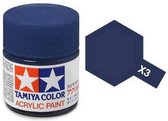 Tamiya X-3 Royal Blue - Gloss - Acryl - 23ml Verf potje