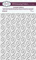 Creative Expressions 3D Embossing Folder - Patroon met sierlijke krullen - A5