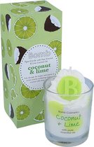 Bomb Cosmetics - Piped Glass Candle - Coconut & Lime