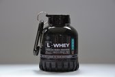 Whey Protein Trechter en Sleutelhanger – Whey Keychain and Funnel – Supplementen Houder - 2 Volle Scoops -Draagbare Eiwit Pot– Whey Container - 60 Grams
