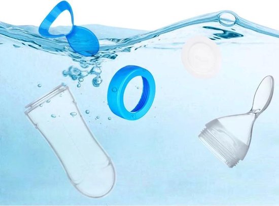 Baby knijpfles - Anti-knoei lepel (Roze) van Bibsentials — afbeelding 4