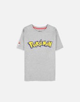 Pokémon - Logo Core Dames T-shirt - S - Grijs