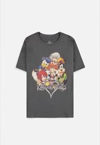 Disney Kingdom Hearts Dames Tshirt -S- Crazy Sora Grijs
