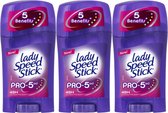 Lady Speed Stick Pro 5 in 1 Deodorant Vrouw - Anti-Transpirant Deodorant Stick met 48 Uur Zweetbescherming - Bestseller Uit Amerika - 3 Stuks