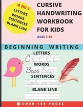 Cursive Handwriting Workbook for Kids Ages 5-10