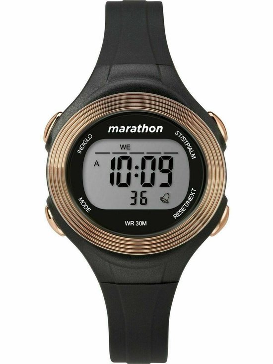 Timex Marathon TW5M32800 Horloge - Kunststof - Zwart - Ø 35 mm