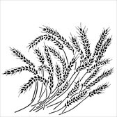 The Crafter's Workshop Stencil - 30.5x30.5cm - Wheat Stalks
