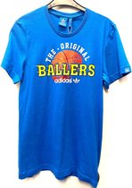 Adidas T-Shirt - Blauw - Maat L