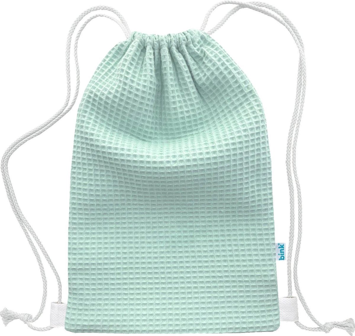 BINK Bedding Gymtas / Zwemtas Pique (wafel) mint 40 x 28 cm