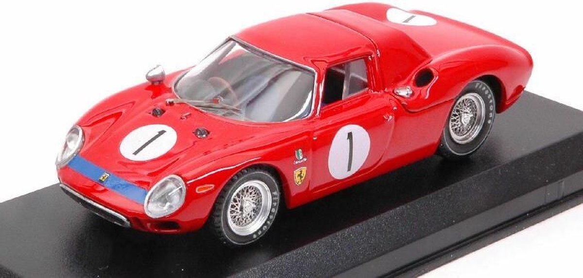 De 1:43 Diecast Modelcar van de Ferrari 250 LM #1 Winnaar van de 6H Perth Caversham van 1965. De coureurs waren Martin en McKay. De fabrikant van het schaalmodel is Best Model. Dit model is alleen online beschikbaar