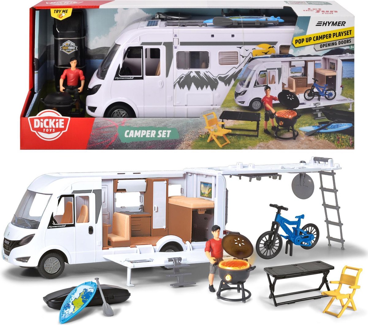 MERCEDES Sprinter camping-car avec personnage et accessoires