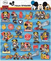 foamstickers Mickey Mouse 24 x 20,5 cm 22-delig blauw