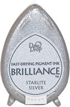 Tsukineko Brilliance Stempelkussen - Dew Drop - Starlite silver