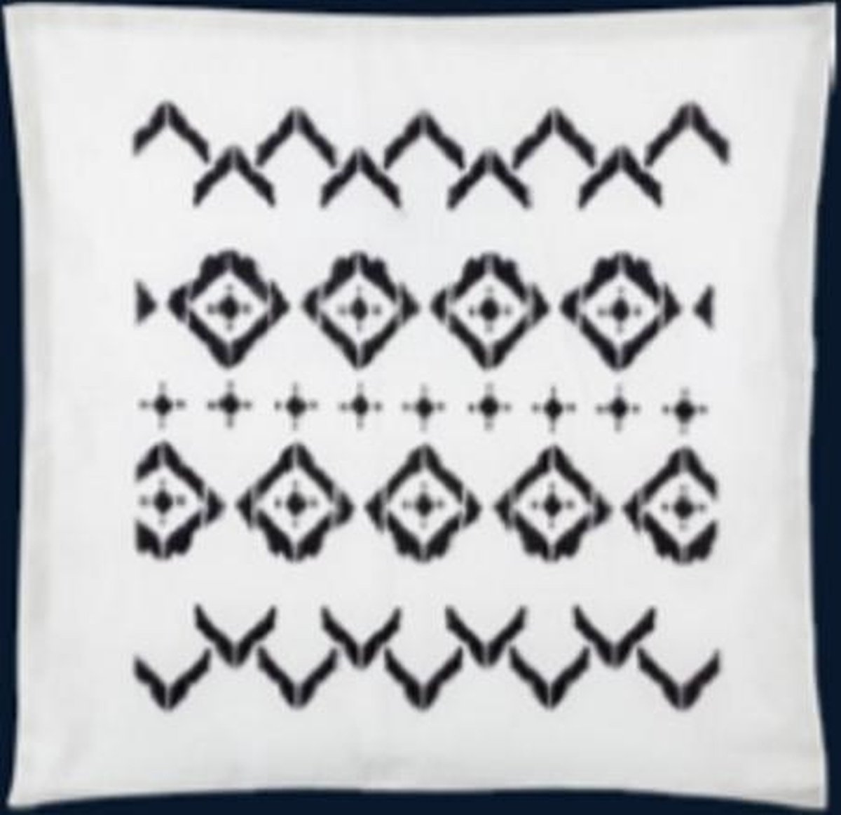 Miss Lucy - Tipi - Kussenhoes – Kussensloop – Sierkussen – Sierkussenhoes – 45 x 45 cm - Wit