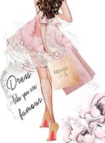 Fashion Pink Print Poster Wall Art Kunst Canvas Printing Op Papier Living Decoratie 60X90cm Multi-color