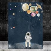 Abstract Astronaut Space Dream Stars Print Poster Wall Art Kunst Canvas Printing Op Papier Living Decoratie 60X100cm Multi-color