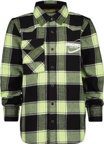 Vingino Lon Overhemd - Jongens - zwart - lichtgroen