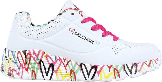 Skechers Uno Lite - Lovey Luv Meisjes Sneakers - Maat 32