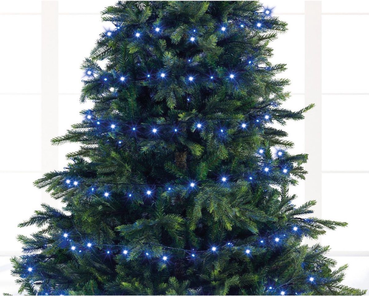 Kerstverlichting twinkle met timer blauw buiten 240 lampjes