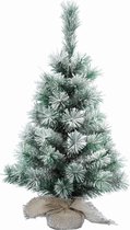 Mini kerstboom besneeuwd 75 cm - Kleine kerstboompjes - Besneeuwde kunst kerstbomen/kunstbomen