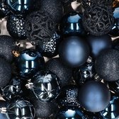 Decoris kerstballenset - 37 stuks - 6cm - kunststof