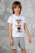 SURF TEDDY BEAR -  jONGEN  KORTE PYJAMA-SET