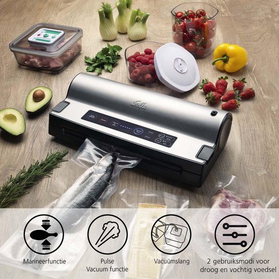 Solis Vac Prestige 575 - Machine Sous Vide Alimentaire - Fonction de Marinage - Gris