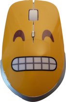 Funny Mouses - Lachende Emoticon - Draadloze Computermuis - Grappige computergadgets & -accessoires