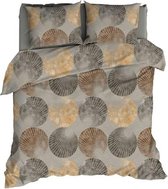 Romanette FLANEL Dekbedovertrek 200x200/220 Rosetti taupe