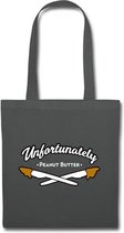 Kwokshop Tote Bag - Katoenen tas 'Unfortunately Peanutbutter' - shopper