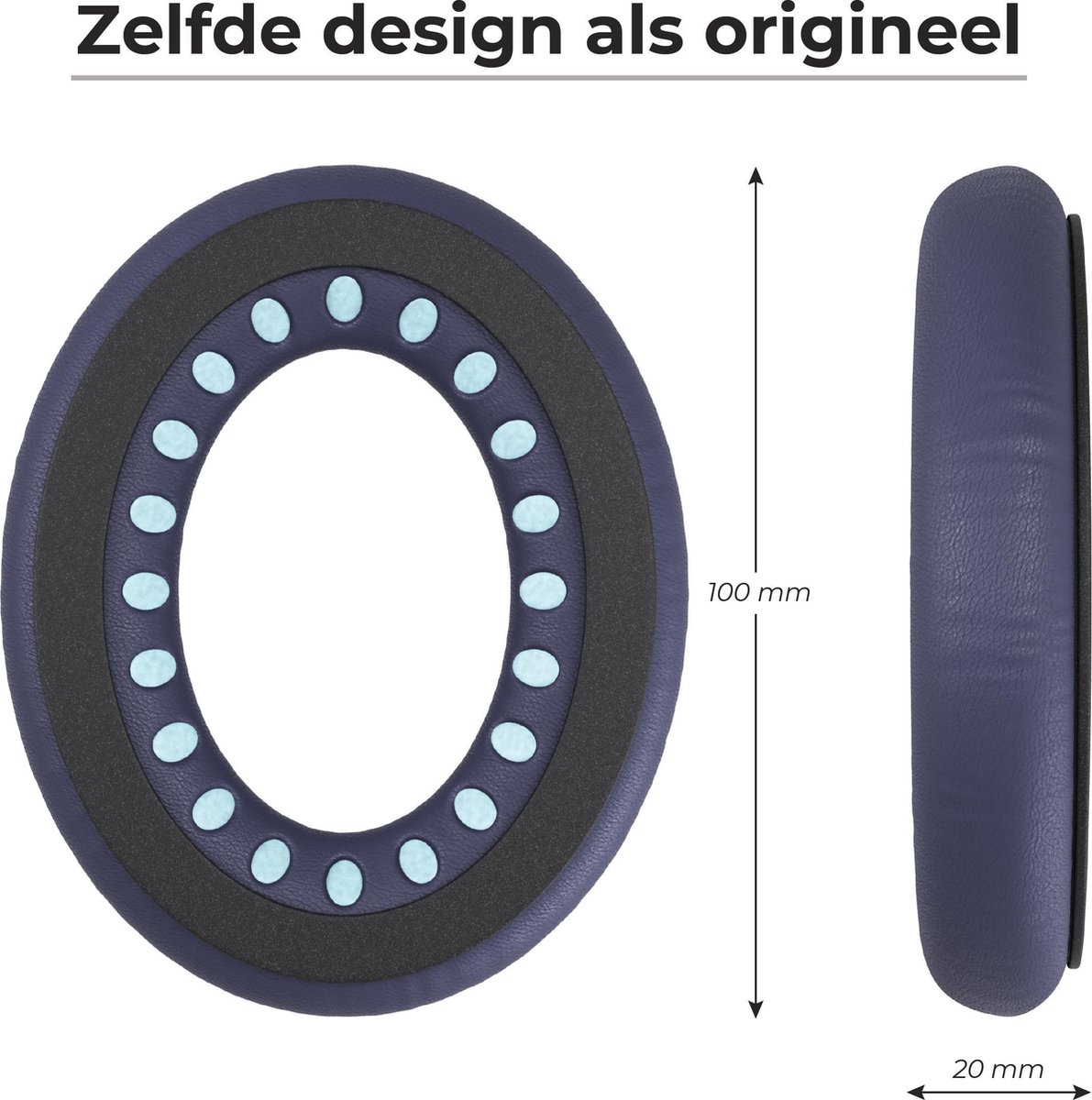 Set Oorkussens voor Bose Koptelefoon – Bose Quietcomfort 35 ii Oorkussen – QC2/QC15/QC25/QC35/Soundtrue/Soundlink Around-Ear ii – AE2 – foto 4