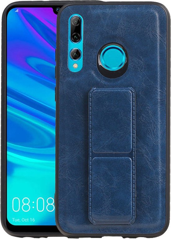 Grip Stand Hardcase Backcover pour Honor 20 Lite Bleu