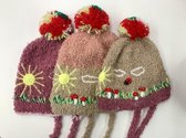 Mumami-Tiny Ladybug Muts - bruine mix- 3-6 jaar