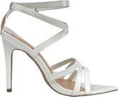 Witte pump met gekruiste bandjes | Hakken  van SAN MARIE | Maat 38