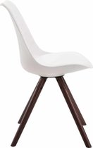 Liv's Rindelia Eetkamerstoel - Modern - Wit - Hout - 48 cm x 56 cm x 83 cm