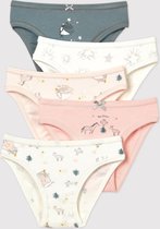 Petit Bateau 5 Pack Meisjes Onderbroek - Maat 104