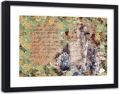 Foto in frame , Abstracte man in pak , 120x80cm ,  Multikleur , wanddecoratie , Premium print