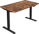 Segenn's Dallas Zit Sta Bureau - Elektrisch - Tafel - sta bureau - Hoogte en Lengte Verstelbaar - met motor - industrieel - 140 x 70 x (73-114) cm